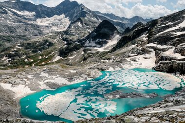 Glacier lake at the Weißsee Gletscherwelt | © Ferienregion Nationalpark Hohe Tauern